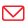 Red outline envelope icon representing email, messaging, or contact information.