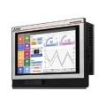 Industrial HMI touchscreen panel used for machine control, process monitoring, and production line automation.