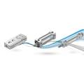 Industrial photoelectric sensor used for product detection, positioning, and automation control on packaging and manufacturing lines.