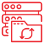 Production monitoring and automation icon representing machine control, process management, and manufacturing efficiency.