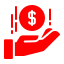 Hand holding an alert symbol icon representing proactive support, issue resolution, and customer assistance services.