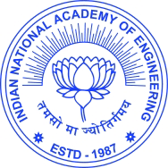Logo of the Indian National Academy of Engineering (INAE) featuring a lotus emblem and the academy's name encircling the design.