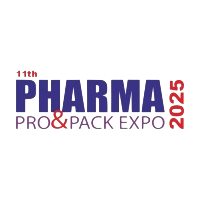 Pharma Pro & Pack Expo 2025 logo displayed with bold typography on a white background.